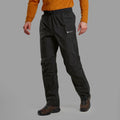 Black Montane Men's Cetus Waterproof Pants Model Front MCPARBLA