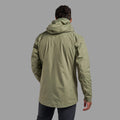 Caper Montane Men's Cetus Waterproof Jacket Model Back MCTJACAP
