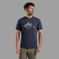 Eclipse Blue Montane Men's Dual Mountain T-Shirt Model Front MDMTSECL