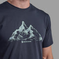 Eclipse Blue Montane Men's Dual Mountain T-Shirt Model 3 MDMTSECL