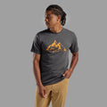 Midnight Grey Montane Men's Dual Mountain T-Shirt Model Front MDMTSMNG