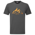 Midnight Grey Montane Men's Dual Mountain T-Shirt Front MDMTSMNG