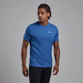 Neptune Blue Montane Men's Dart T-Shirt Model Front MDTTSNEP