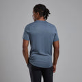 Stone Blue Montane Men's Dart T-Shirt Model Back MDTTSSTB