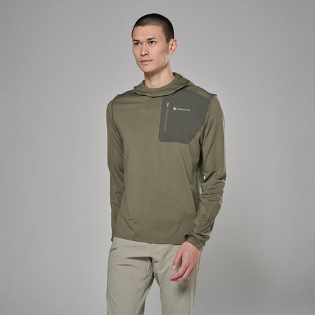 Caper Montane Men's Dart XT Thermal Hoodie Front MDTXHCAP
