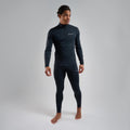 Black Montane Men's Dart XT Thermal Zip Neck Long Sleeved Top Model 4 MDXZNBLA