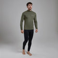 Caper Montane Men's Dart XT Thermal Zip Neck Long Sleeved Top Model 4 MDXZNCAP