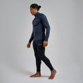 Eclipse Blue Montane Men's Dart XT Thermal Zip Neck Long Sleeved Top Model 4 MDXZNECL