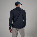 Eclipse Blue Montane Men's Featherlite Hooded Windproof Jacket Model Back MFELHECL
