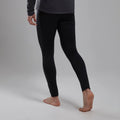 Black Montane Men's Fury Lite Fleece Pants Model Back MFLTPBLA