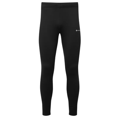 Black Montane Men's Fury Lite Fleece Pants Front MFLTPBLA