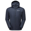 Eclipse Blue Montane Men's Fortes Lite Hooded Insulated Jacket Front MFOLHECL