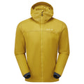Ginkgo Gold Montane Men's Fortes Lite Hooded Insulated Jacket Front MFOLHGIN