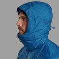 Neptune Blue Montane Men's Fortes Lite Hooded Insulated Jacket Model 3 MFOLHNEP