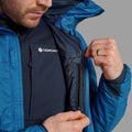 Neptune Blue Montane Men's Fortes Lite Hooded Insulated Jacket Model 4 MFOLHNEP