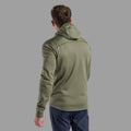Caper Montane Men's Fury Lite Hooded Fleece Jacket Model Back MFULHCAP