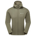Caper Montane Men's Fury Lite Hooded Fleece Jacket Front MFULHCAP