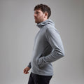 Pebble Blue Montane Men's Fury Lite Hooded Fleece Jacket Model 4 MFULHPEB
