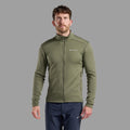 Caper Montane Men's Fury Lite Fleece Jacket Model Front MFULJCAP