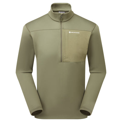 Caper Montane Men's Fury XT Fleece Pull-On Front MFXPOCAP