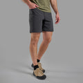 Midnight Grey Montane Men's Genoa Lite Shorts Model Front MGLSHMNG