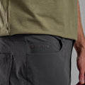 Midnight Grey Montane Men's Genoa Lite Shorts Model 3 MGLSHMNG