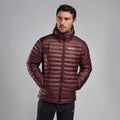 Dark Garnet Montane Men's Icarus Hooded Insulated Jacket Model 3 MICHODGA