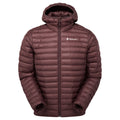 Dark Garnet Montane Men's Icarus Hooded Insulated Jacket Front MICHODGA