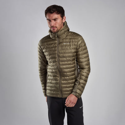 Caper Montane Men's Icarus Lite Hooded Jacket Front MICLHCAP