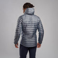Stone Blue Montane Men's Icarus Lite Hooded Jacket Model Back MICLHSTB