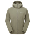 Caper Montane Men's Khamsin Hooded Softshell Jacket Front MKHAHCAP