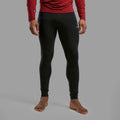 Black Montane Men's Malli Merino Leggings Model Front MMALLBLA