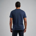 Eclipse Blue Montane Men's Mono Logo T-Shirt Back MMLGTECL