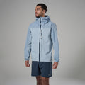 Frost Blue Montane Men's Minimus Lite Waterproof Jacket Model Front MMLIJFRO