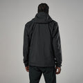Black Montane Men's Norste Lite Waterproof Jacket Model Back MNLJABLA