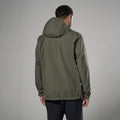 Moss Montane Men's Norste Lite Waterproof Jacket Model Back MNLJAMOS