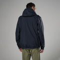 Black Montane Men's Norste Waterproof Jacket Model Back MNOJABLA