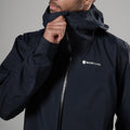 Black Montane Men's Norste Waterproof Jacket Model 4 MNOJABLA