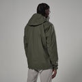 Moss Montane Men's Norste Waterproof Jacket Model Back MNOJAMOS