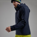 Eclipse Blue Montane Men's Nordes Hooded Softshell Jacket Model 3 MNORHECL