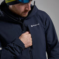 Eclipse Blue Montane Men's Nordes Hooded Softshell Jacket Model 5 MNORHECL