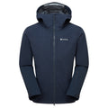 Eclipse Blue Montane Men's Nordes Hooded Softshell Jacket Front MNORHECL