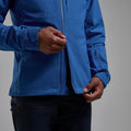Neptune Blue Montane Men's Nordes Hooded Softshell Jacket Model 8 MNORHNEP