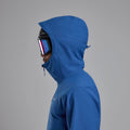 Neptune Blue Montane Men's Nordes Hooded Softshell Jacket Model 9 MNORHNEP