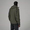 Moss Montane Men's Norste XT Waterproof Jacket Model Back MNXTJMOS