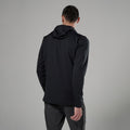 Black Montane Men's Protium CP Hooded Fleece Jacket Model Back MPCPHBLA