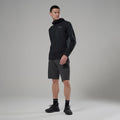 Black Montane Men's Protium CP Hooded Fleece Jacket Model 3 MPCPHBLA