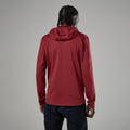 Dark Maple Montane Men's Protium CP Hooded Fleece Jacket Model Back MPCPHDAM