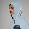 Frost Blue Montane Men's Protium CP Hooded Fleece Jacket Model 6 MPCPHFRO