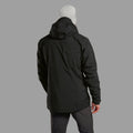 Black Montane Men's Phase Waterproof Jacket Model Back MPHJABLA